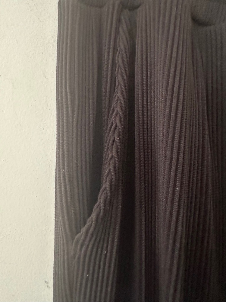 Coofandy Pants Womens Size XL Black Wideleg Ribbed Drawstring Waist Back Pockets - Picture 8 of 15